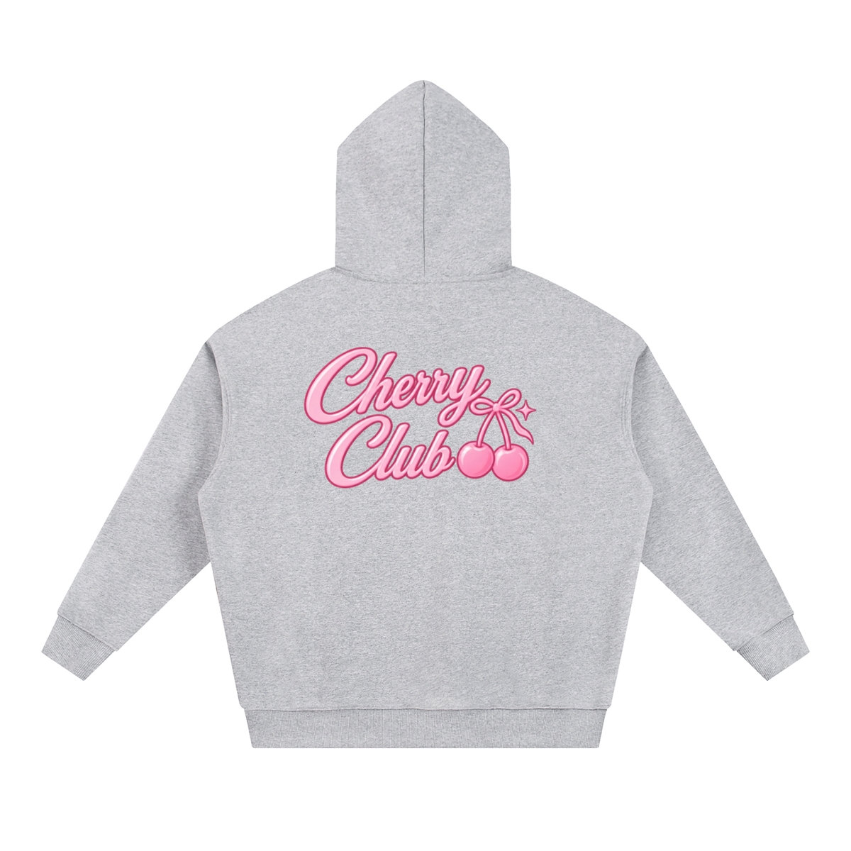 Cherry Club Signature Logo Boxy Heavyweight Hoodie | Haven x Cherry Club Collab