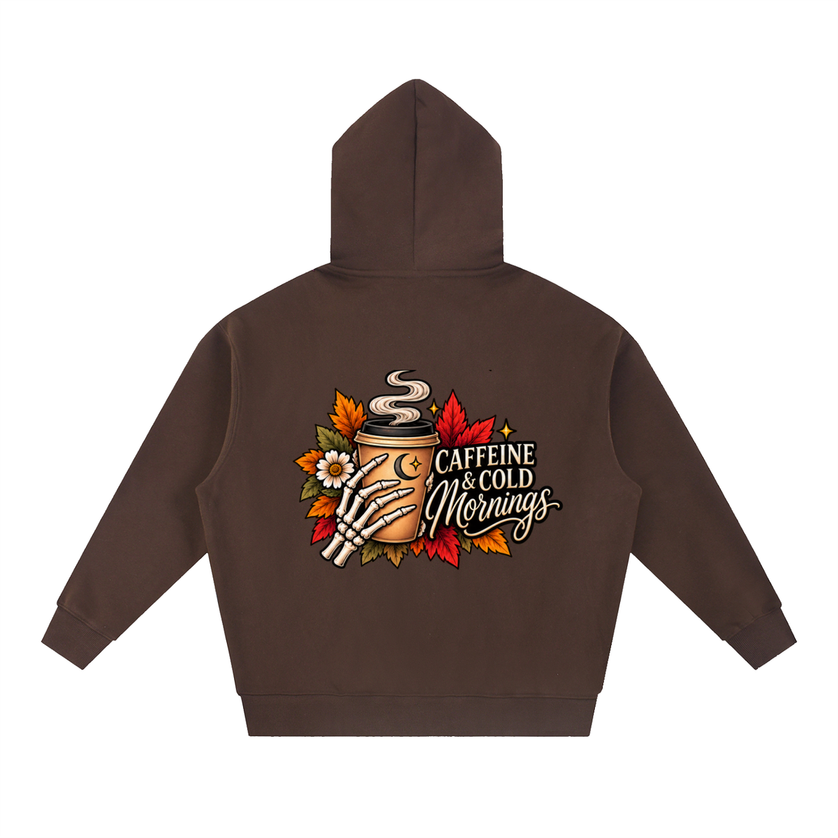 Caffeine & Cold Mornings Boxy Oversized Hoodie | Haven After Autumn Collection