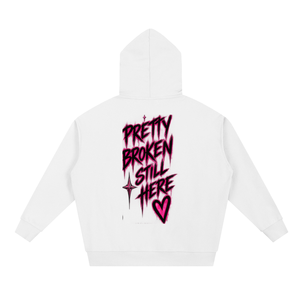 Haven X Static Hearts – Pretty Broken, Still Here Adult Hoodie
