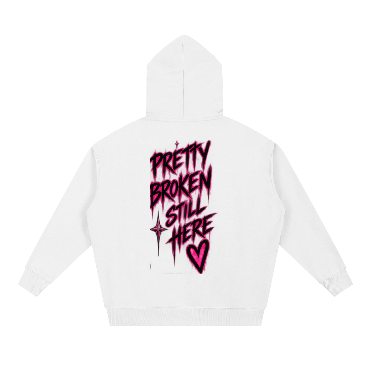 Haven X Static Hearts – Pretty Broken, Still Here Adult Hoodie