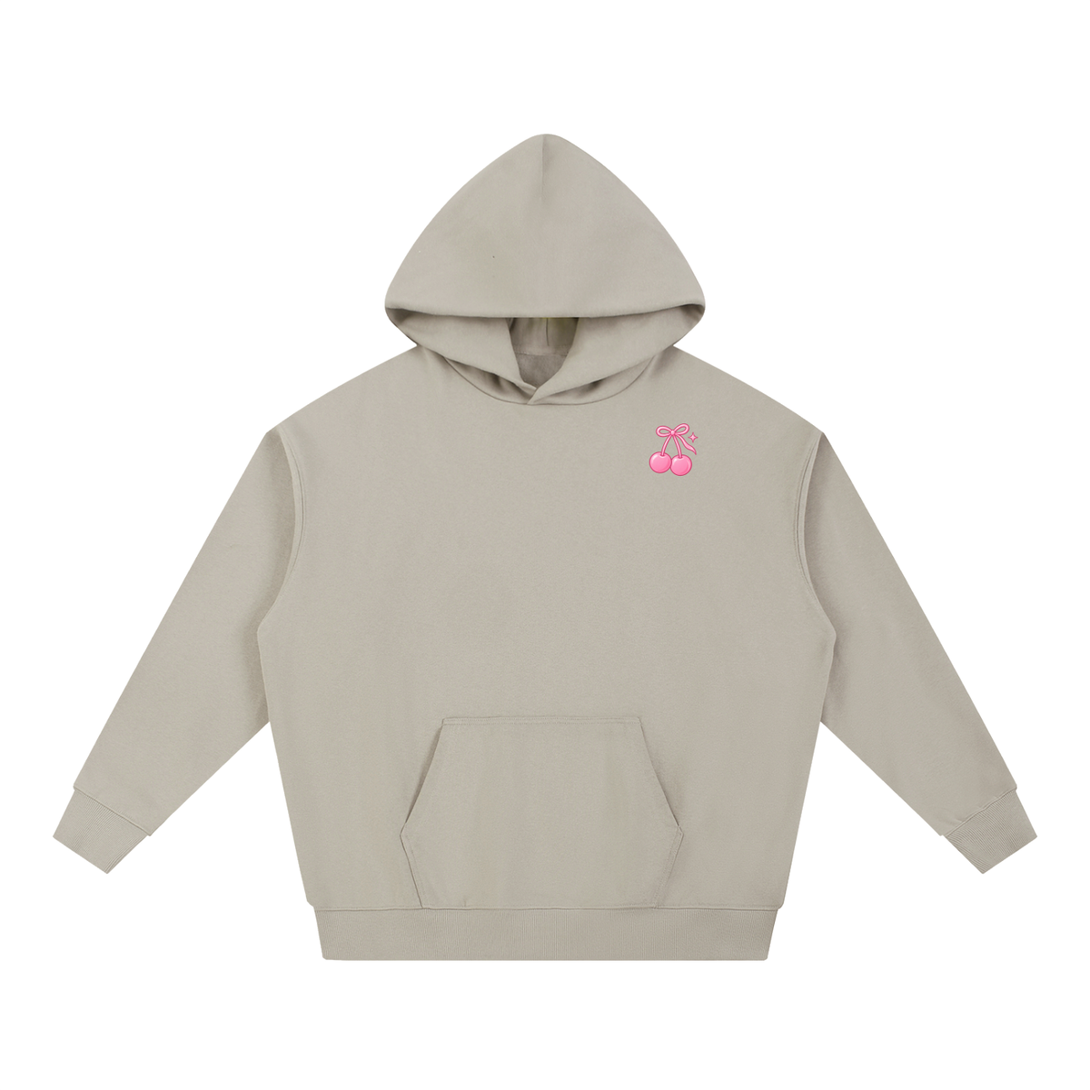 Cherry Club Signature Logo Boxy Heavyweight Hoodie | Haven x Cherry Club Collab