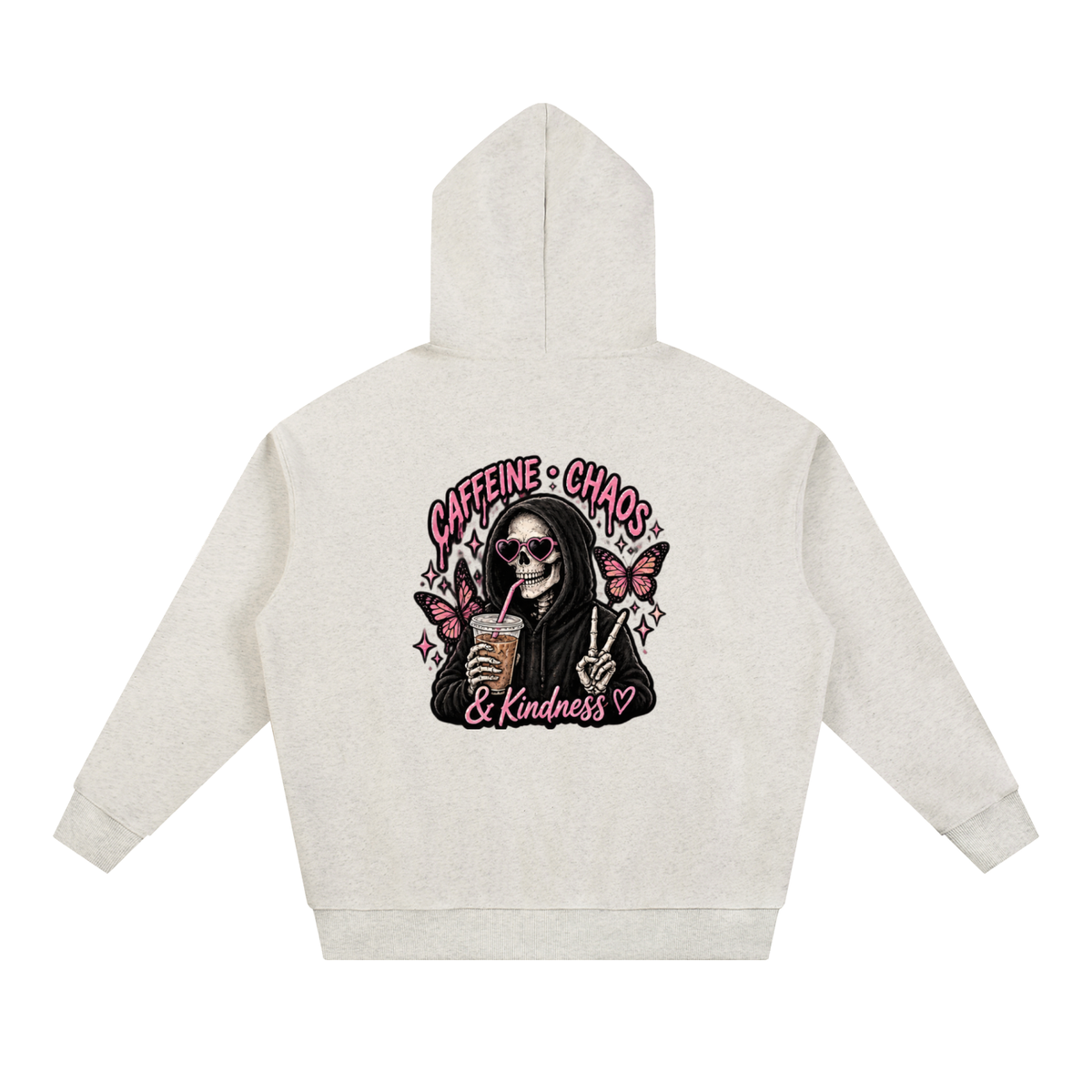 Caffeine, Chaos & Kindness Heavyweight Hoodie | Haven Unfiltered Collection