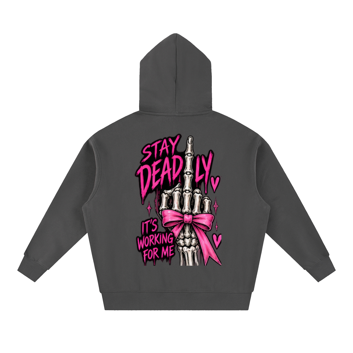 The Stay Deadly Bow Skeleton Hoodie