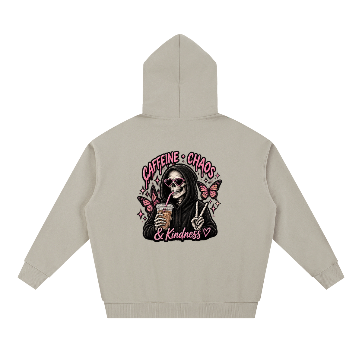 Caffeine, Chaos & Kindness Heavyweight Hoodie | Haven Unfiltered Collection