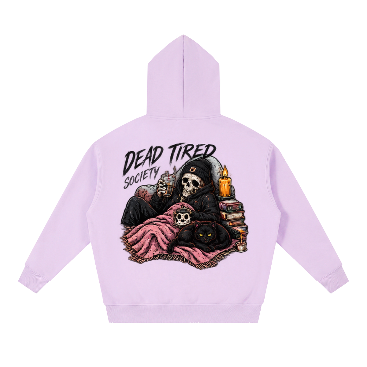 Dead Tired Society Boxy Oversized Hoodie | Haven Halloween Collection