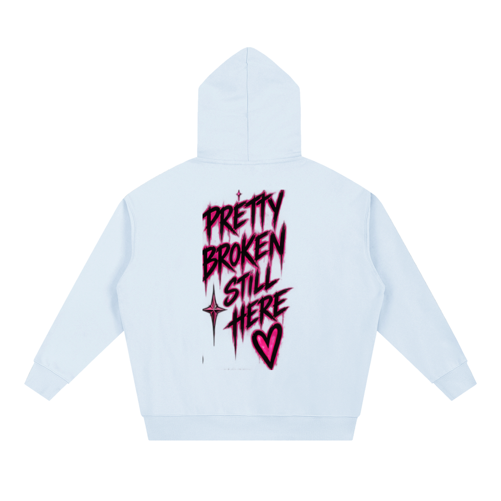 Haven X Static Hearts – Pretty Broken, Still Here Adult Hoodie
