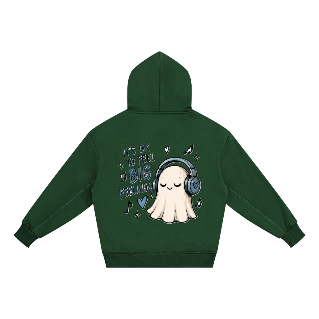 It’s OK to Feel Big Feelings Ghost Kids Hoodie | Little Haven Collection
