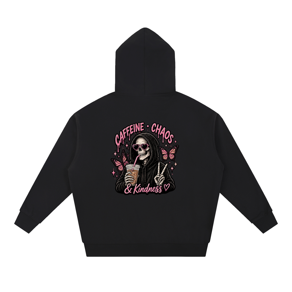Caffeine, Chaos & Kindness Heavyweight Hoodie | Haven Unfiltered Collection