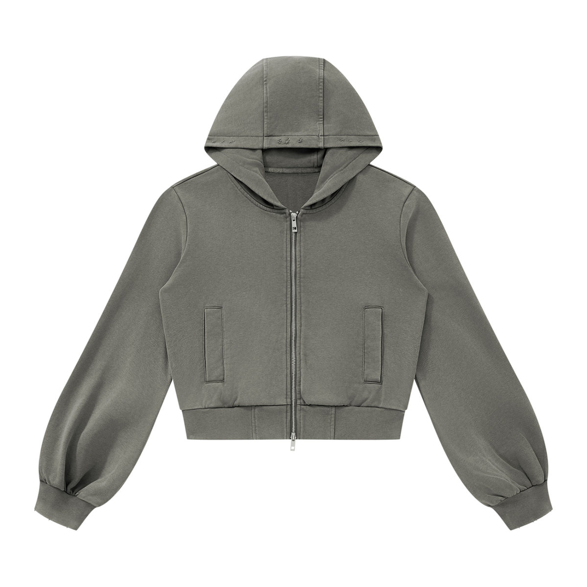Cherry Club Signature Vintage Wash Zip-Up Hoodie | Haven x Cherry Club Collab