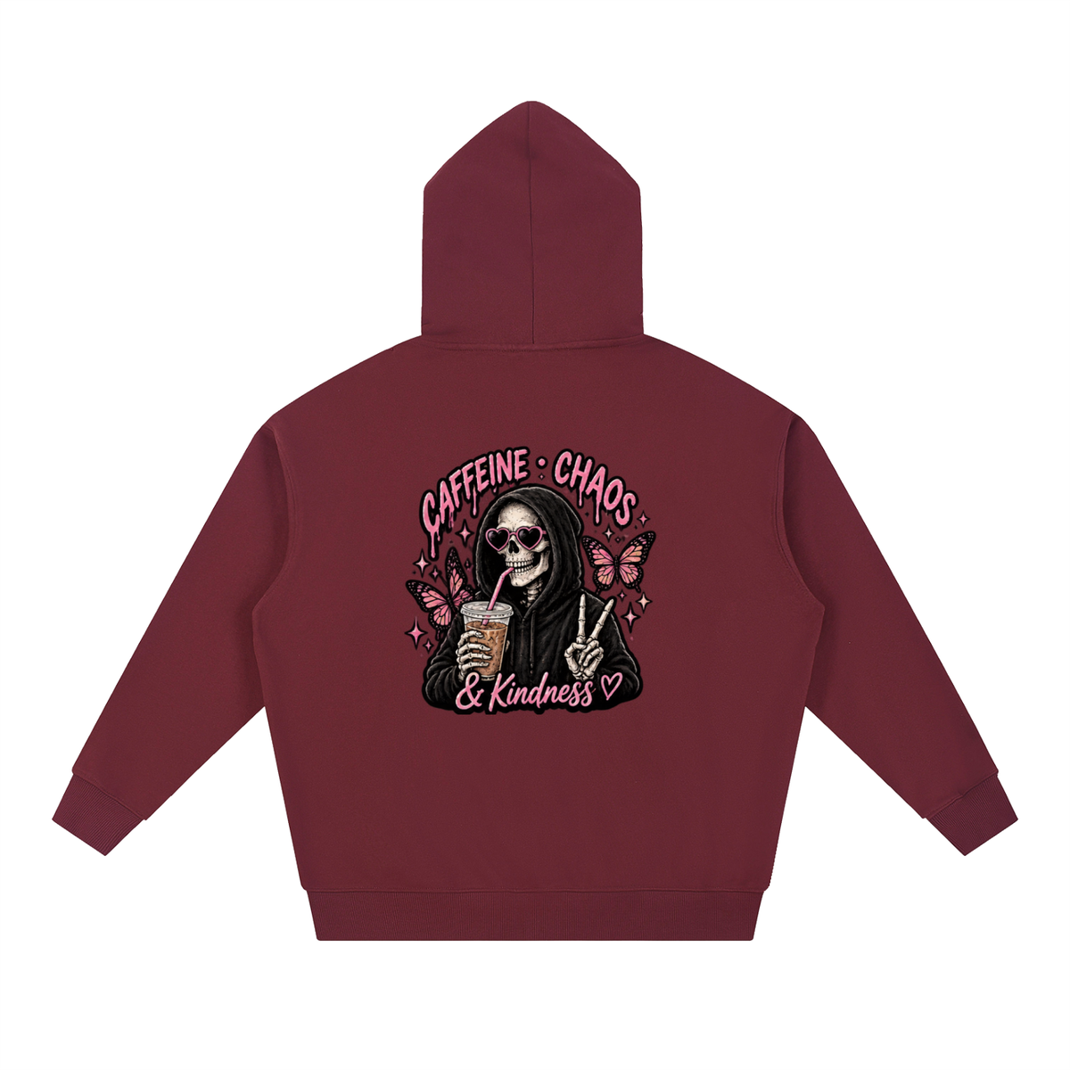 Caffeine, Chaos & Kindness Heavyweight Hoodie | Haven Unfiltered Collection