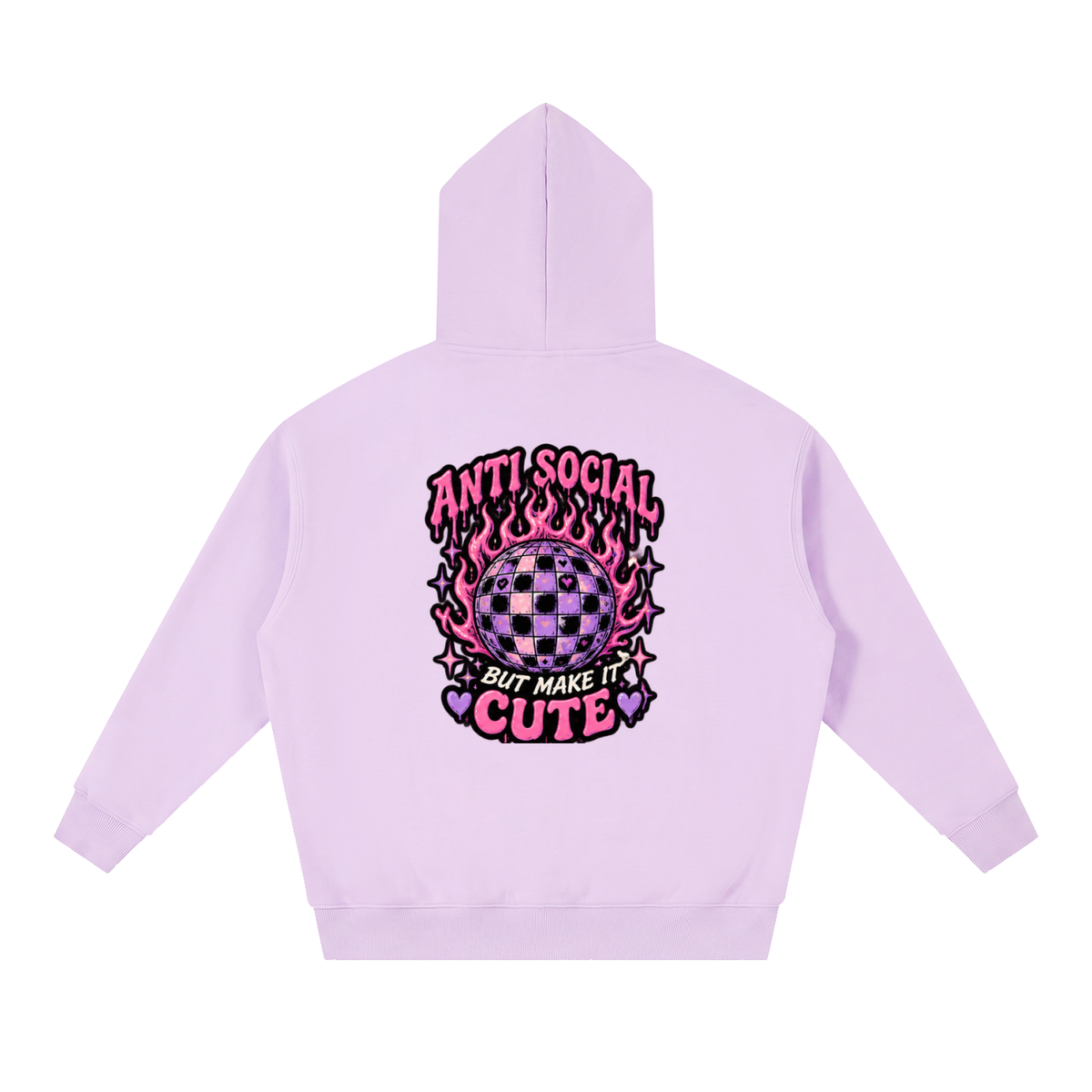Anti Social But Make It Cute Oversized Hoodie | Haven Unfiltered