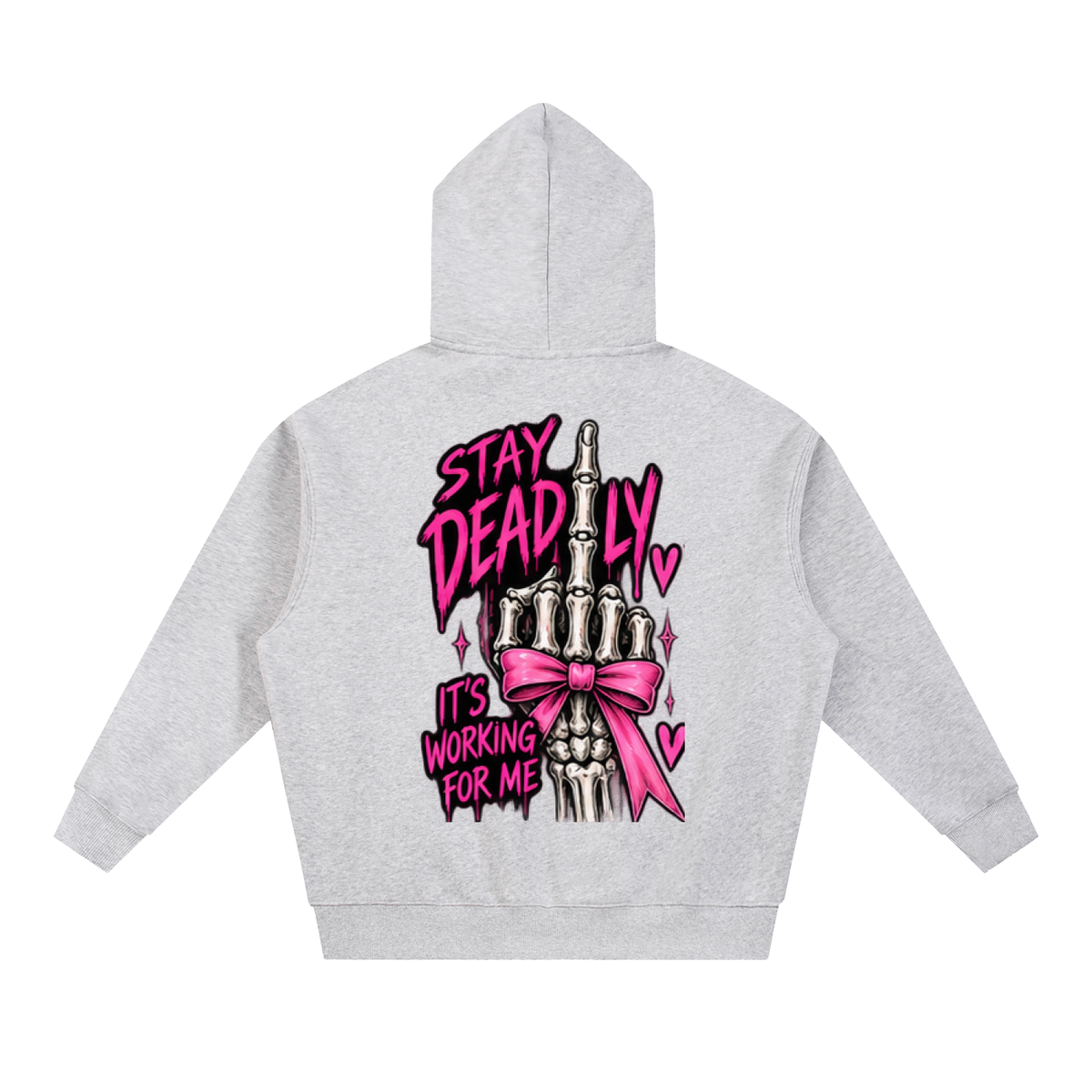 The Stay Deadly Bow Skeleton Hoodie
