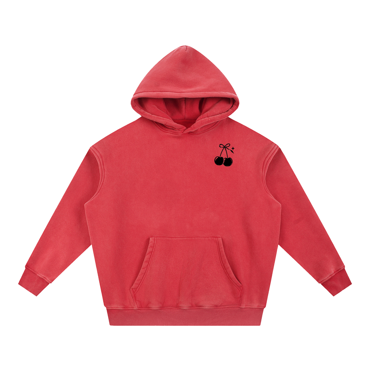 Cherry Club Tonal Logo Snowwash Oversized Hoodie | Haven x Cherry Club Collab