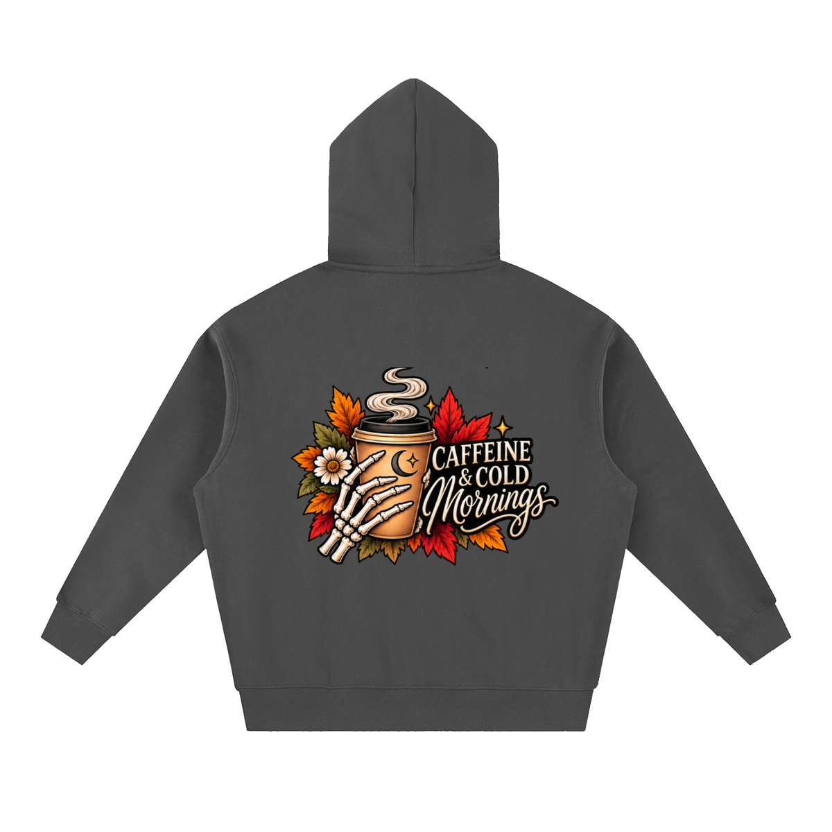 Caffeine & Cold Mornings Boxy Oversized Hoodie | Haven After Autumn Collection