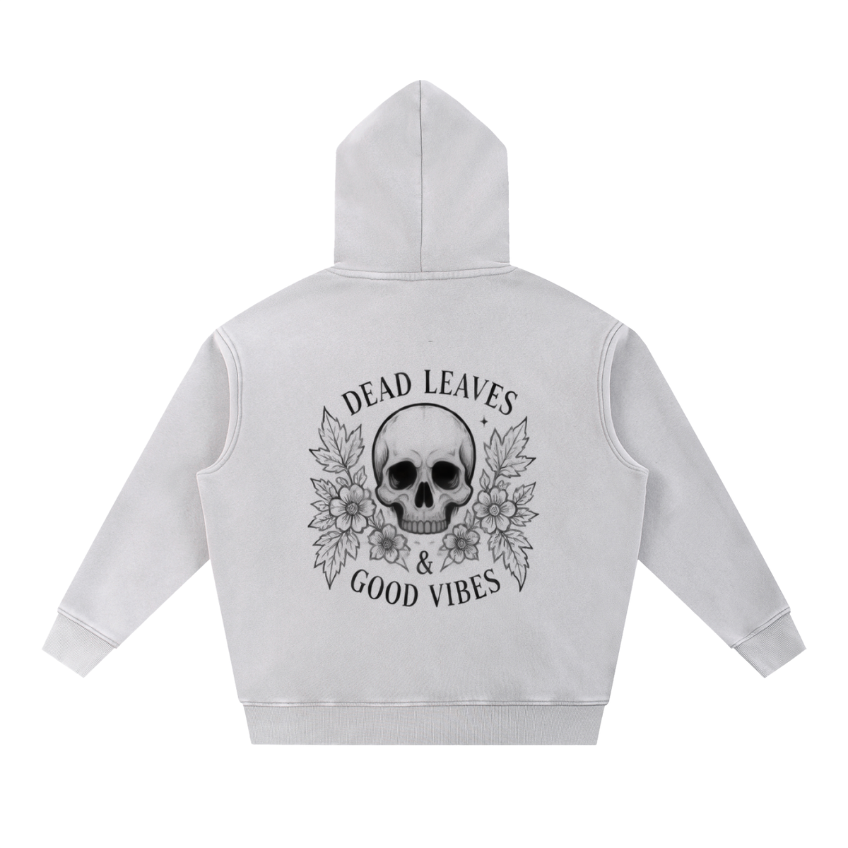 Dead Leaves & Good Vibes Snow Wash Oversized Hoodie | Haven After Autumn Collection