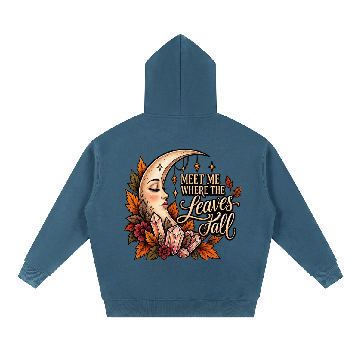 Meet Me Where the Leaves Fall Boxy Oversized Hoodie | Haven After Autumn Collection