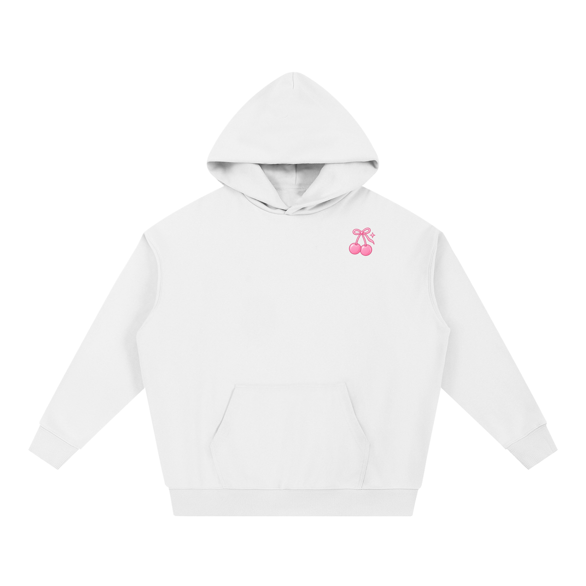 Cherry Club Signature Logo Boxy Heavyweight Hoodie | Haven x Cherry Club Collab