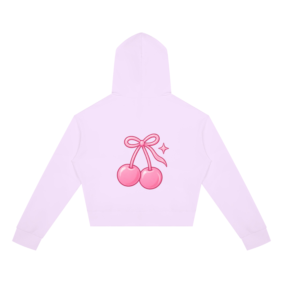 Cherry Club Logo Cropped Zip-Up Hoodie | Haven x Cherry Club Collab