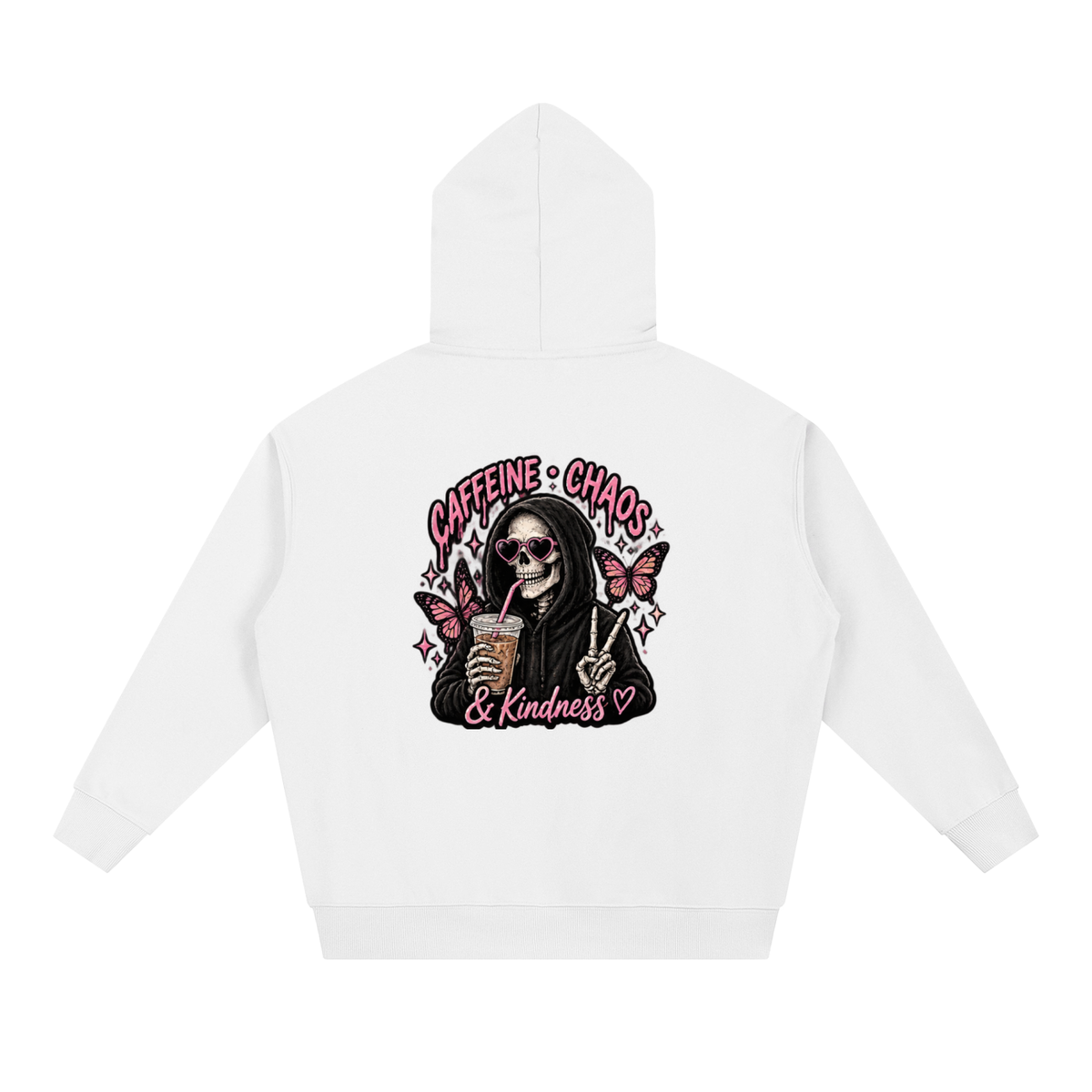 Caffeine, Chaos & Kindness Heavyweight Hoodie | Haven Unfiltered Collection