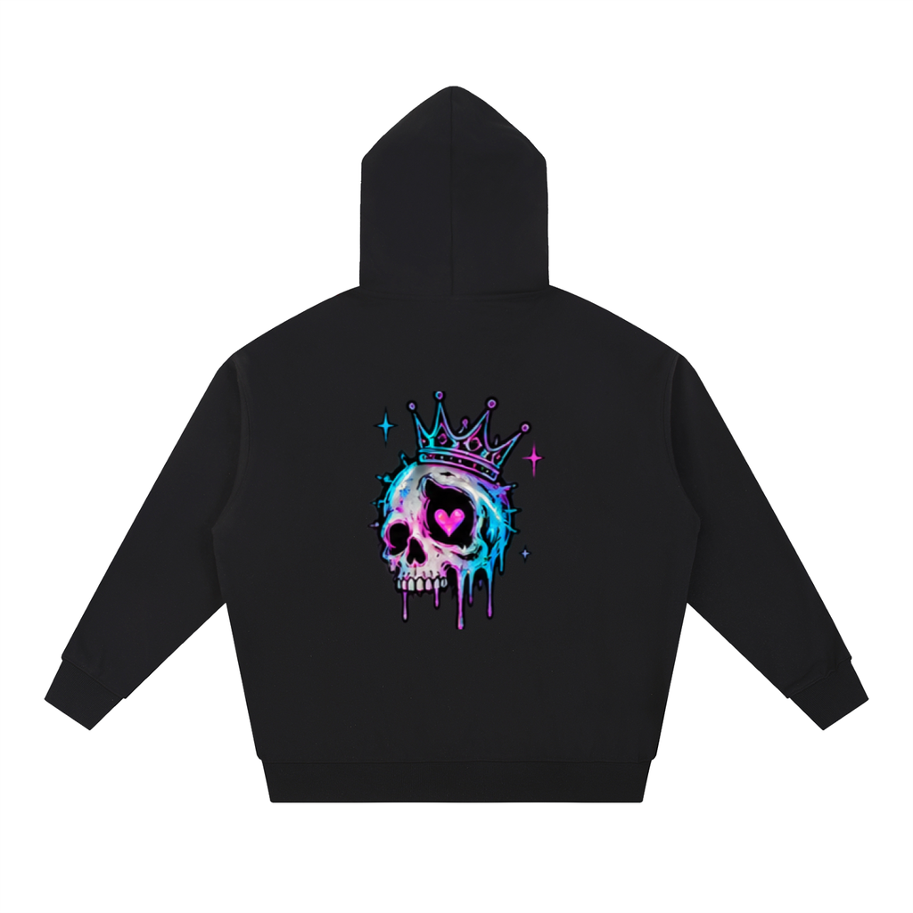 Haven X Pixel Riot – Glitch Crown Adult Gaming Hoodie