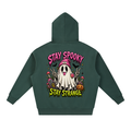 Stay Spooky Stay Strange Ghost Boxy Oversized Hoodie | Haven Halloween Collection