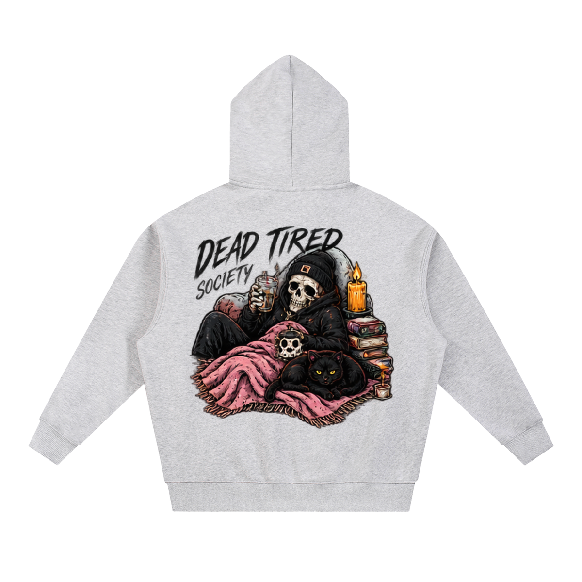 Dead Tired Society Boxy Oversized Hoodie | Haven Halloween Collection