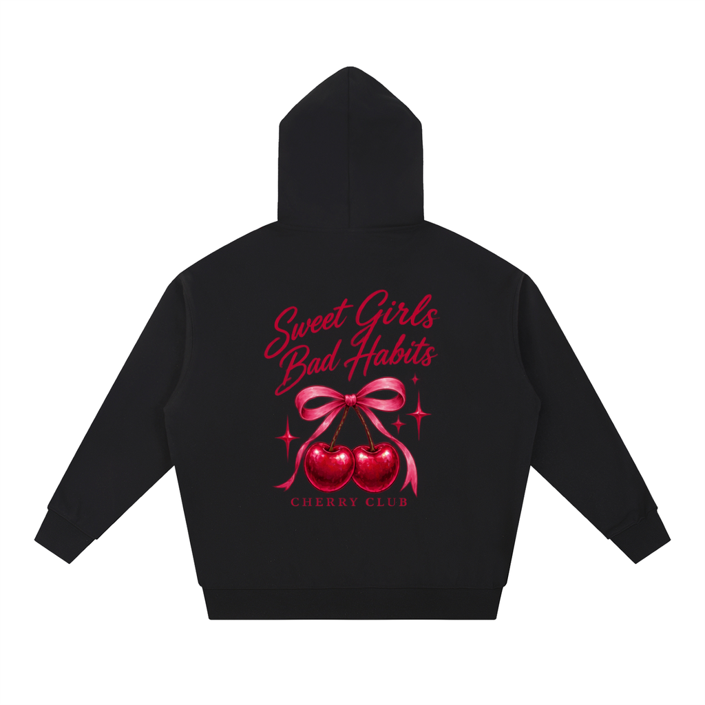 Haven x Cherry Club – Sweet Girls, Bad Habits Oversized Hoodie