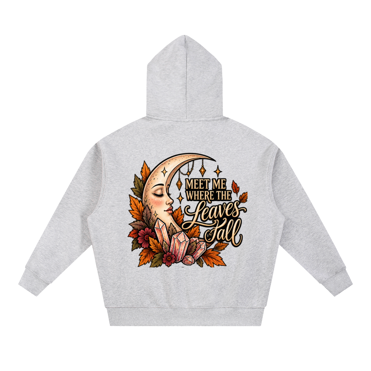 Meet Me Where the Leaves Fall Boxy Oversized Hoodie | Haven After Autumn Collection