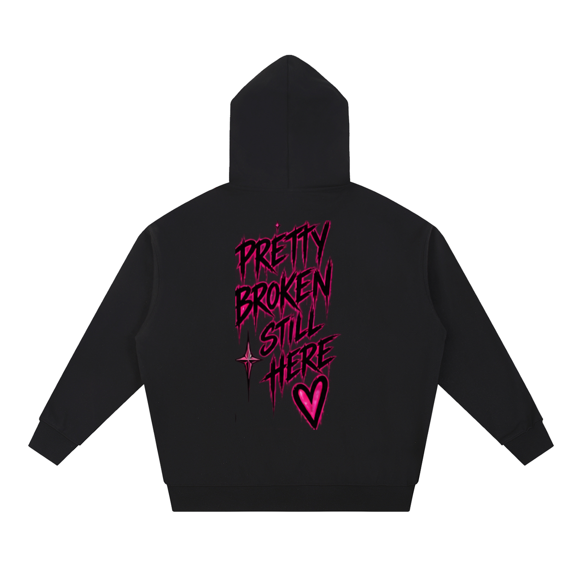 Haven X Static Hearts – Pretty Broken, Still Here Adult Hoodie