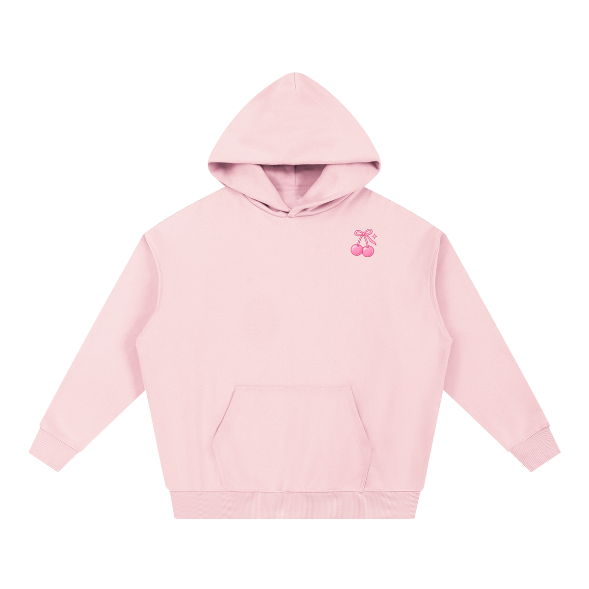 Cherry Club Signature Logo Boxy Heavyweight Hoodie | Haven x Cherry Club Collab