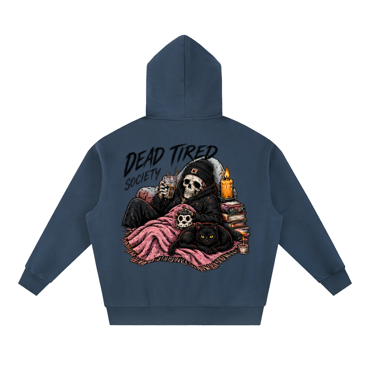 Dead Tired Society Boxy Oversized Hoodie | Haven Halloween Collection