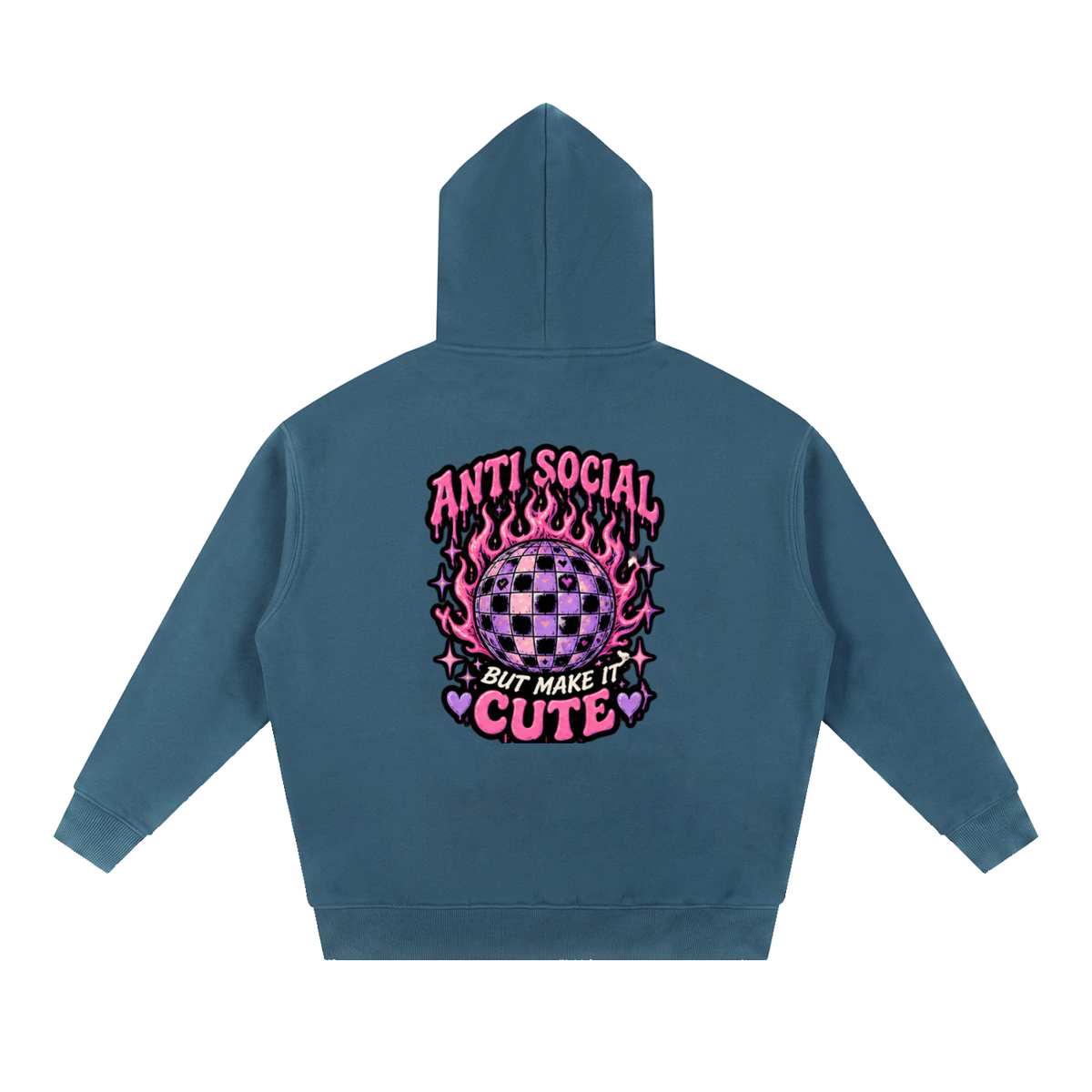 Anti Social But Make It Cute Oversized Hoodie | Haven Unfiltered