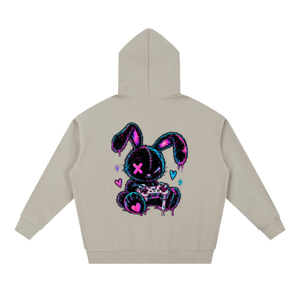 Haven X Pixel Riot – Glitch Bunny Adult Gaming Hoodie