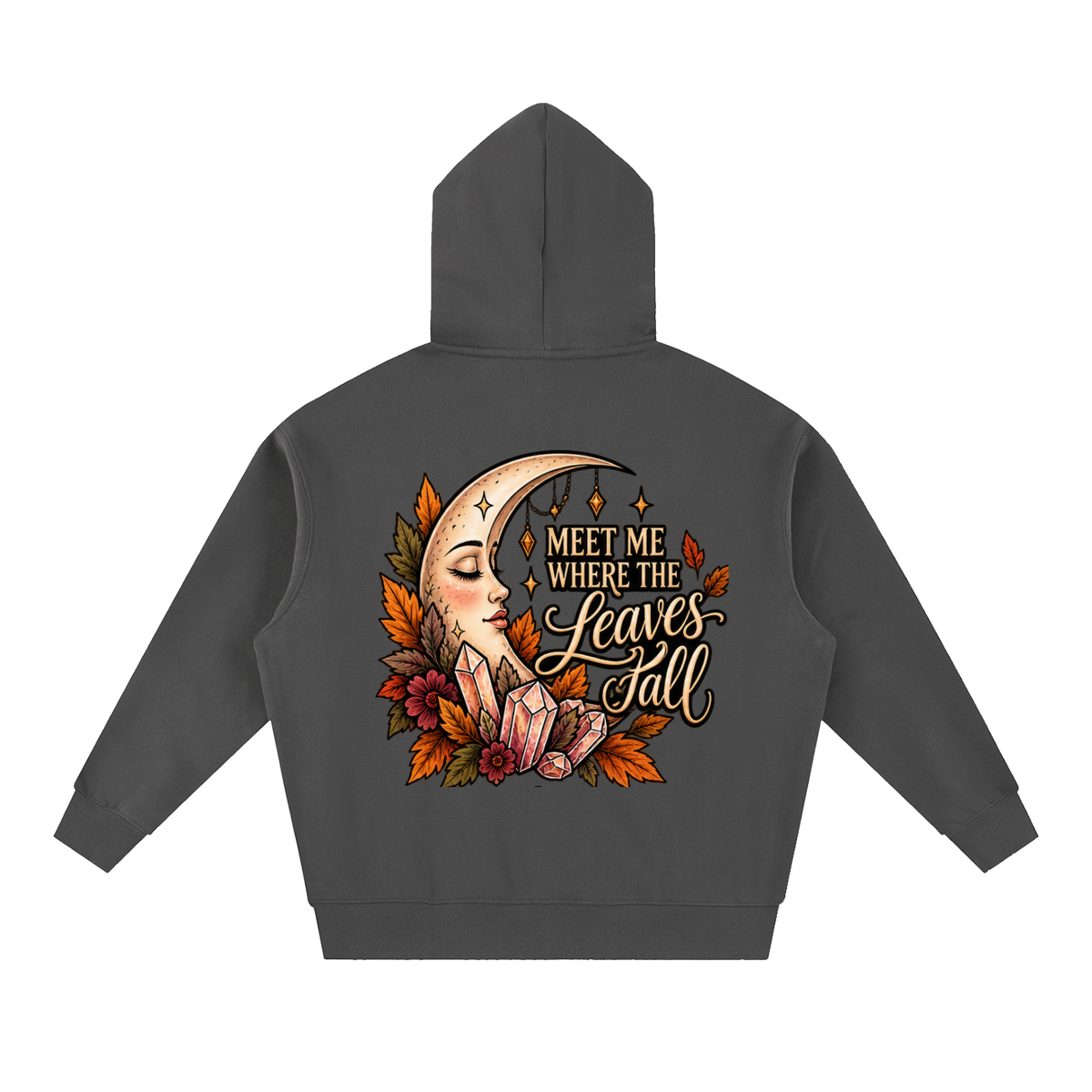 Meet Me Where the Leaves Fall Boxy Oversized Hoodie | Haven After Autumn Collection