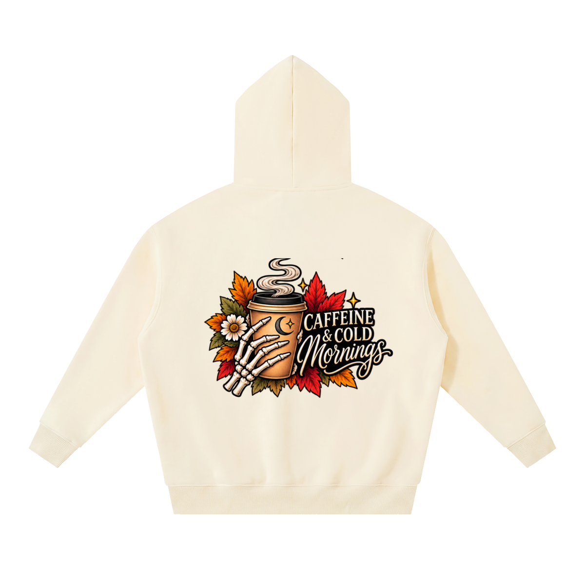 Caffeine & Cold Mornings Boxy Oversized Hoodie | Haven After Autumn Collection