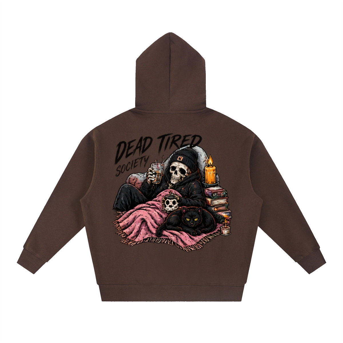 Dead Tired Society Boxy Oversized Hoodie | Haven Halloween Collection