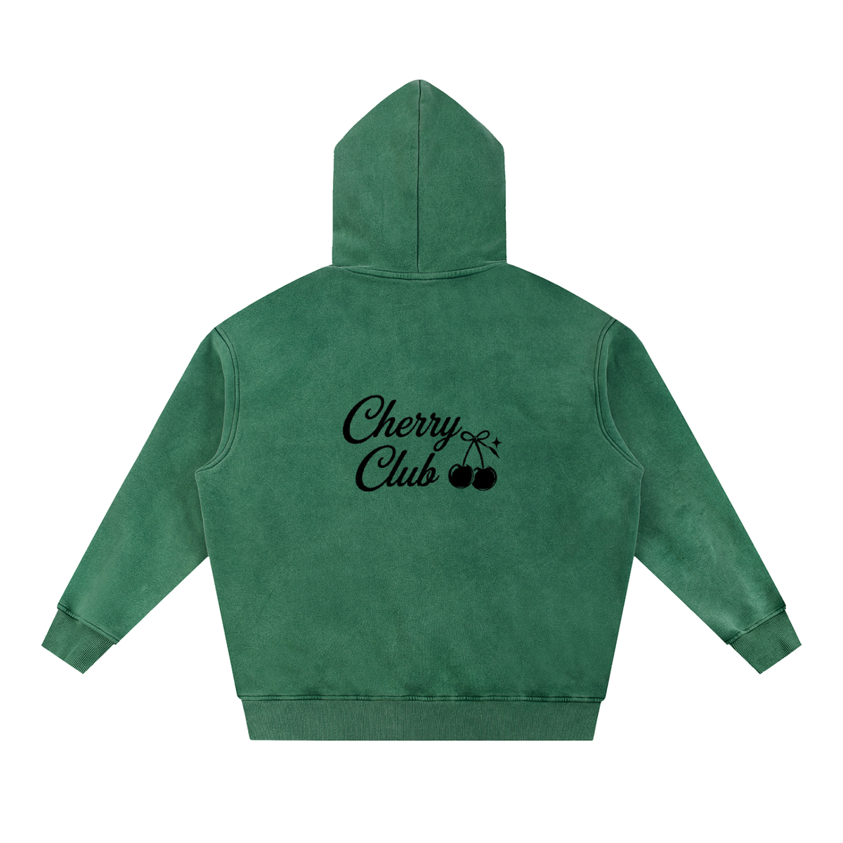 Cherry Club Tonal Logo Snowwash Oversized Hoodie | Haven x Cherry Club Collab