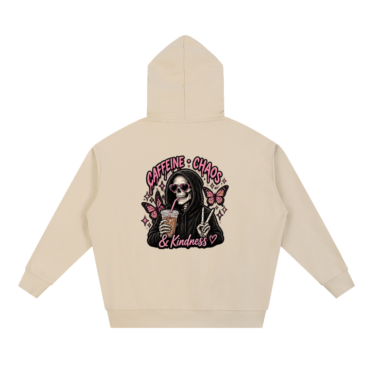 Caffeine, Chaos & Kindness Heavyweight Hoodie | Haven Unfiltered Collection