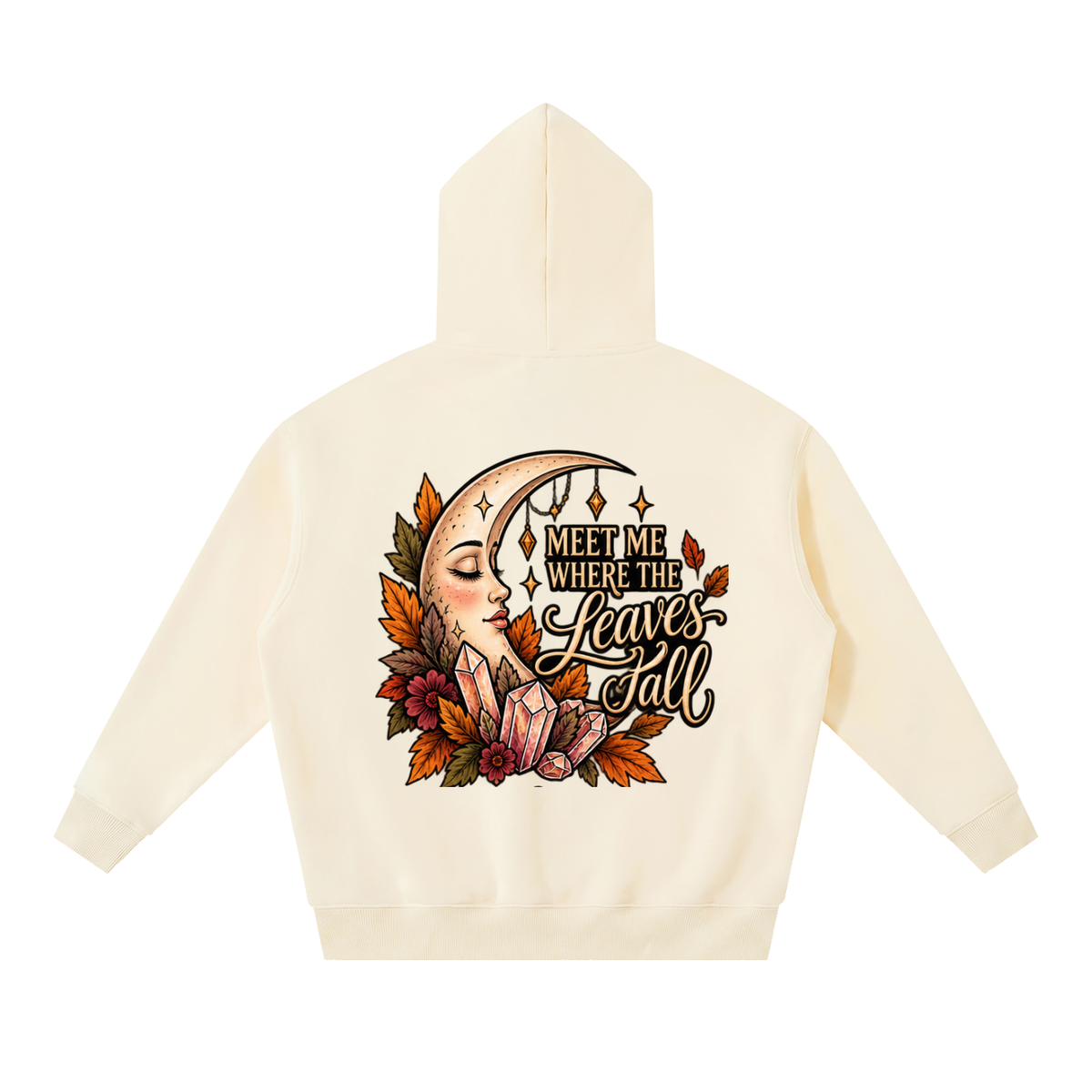 Meet Me Where the Leaves Fall Boxy Oversized Hoodie | Haven After Autumn Collection