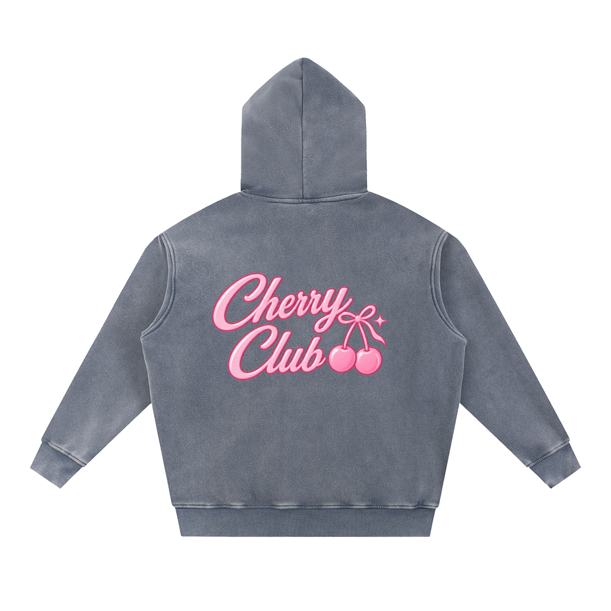Cherry Club Signature Snowwash Oversized Hoodie | Haven x Cherry Club Collab