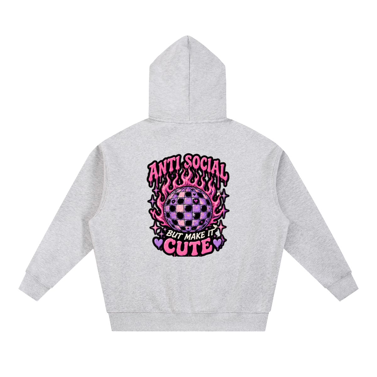 Anti Social But Make It Cute Oversized Hoodie | Haven Unfiltered