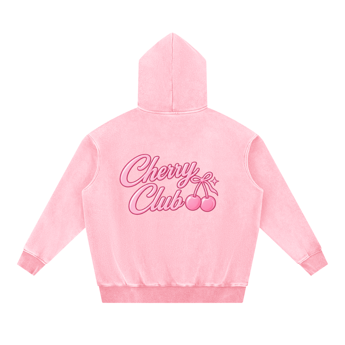 Cherry Club Signature Snowwash Oversized Hoodie | Haven x Cherry Club Collab