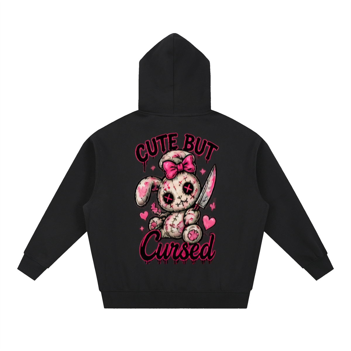 Cute But Cursed Boxy Oversized Hoodie | Haven Halloween Collection
