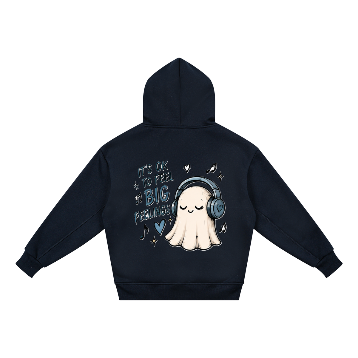 It’s OK to Feel Big Feelings Ghost Kids Hoodie | Little Haven Collection