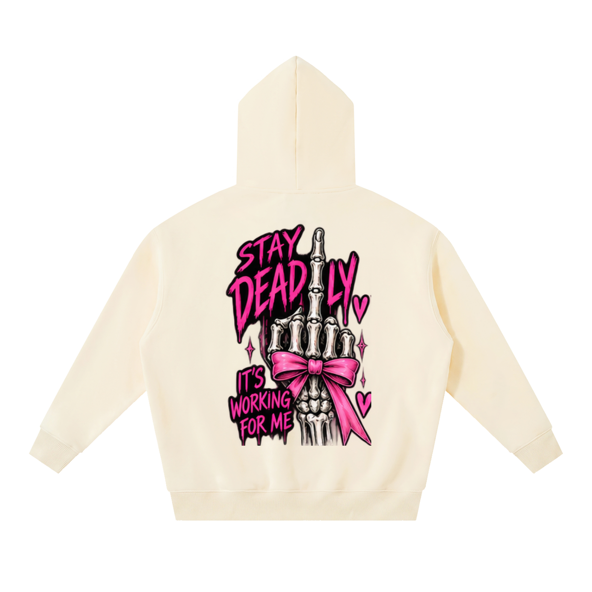 The Stay Deadly Bow Skeleton Hoodie