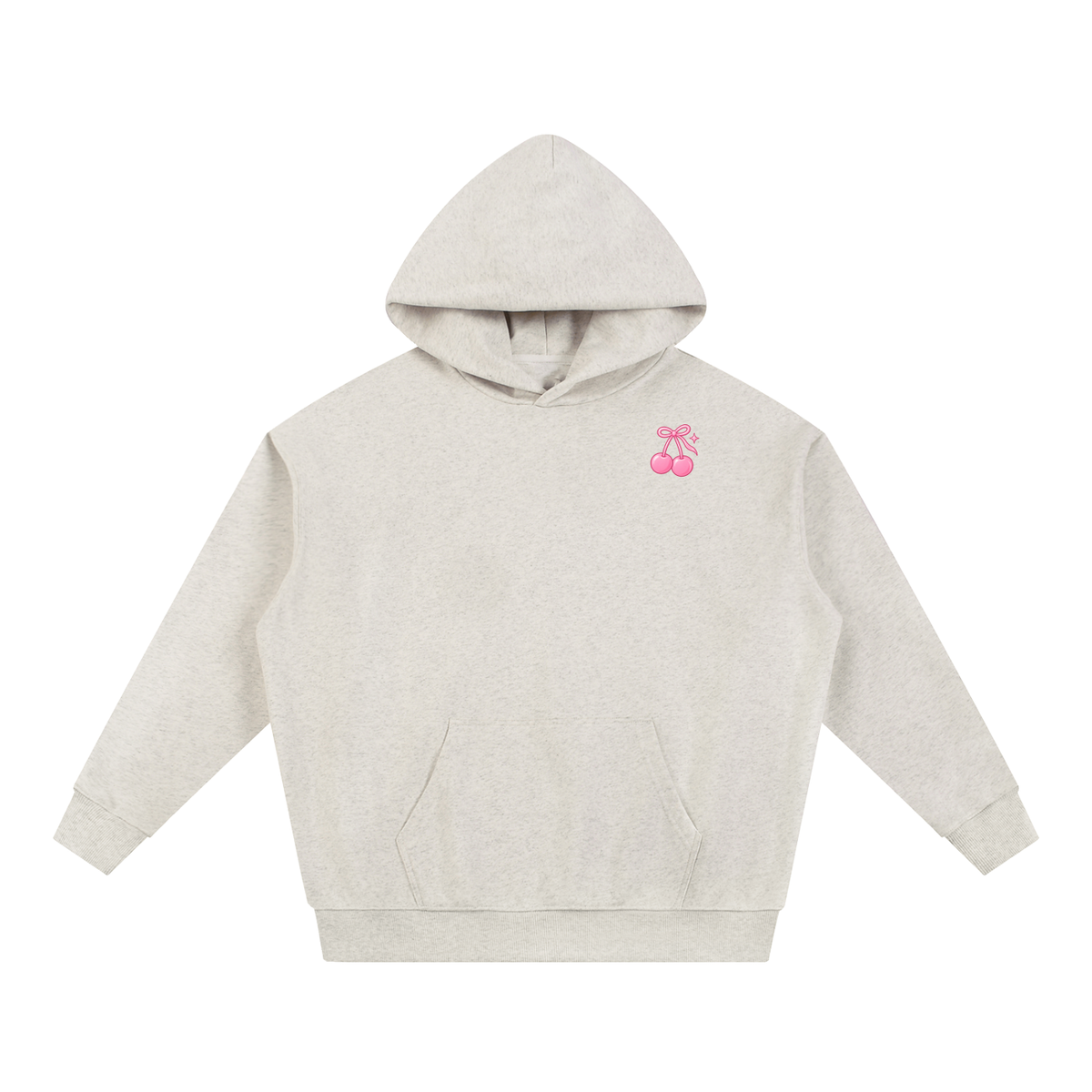 Cherry Club Signature Logo Boxy Heavyweight Hoodie | Haven x Cherry Club Collab