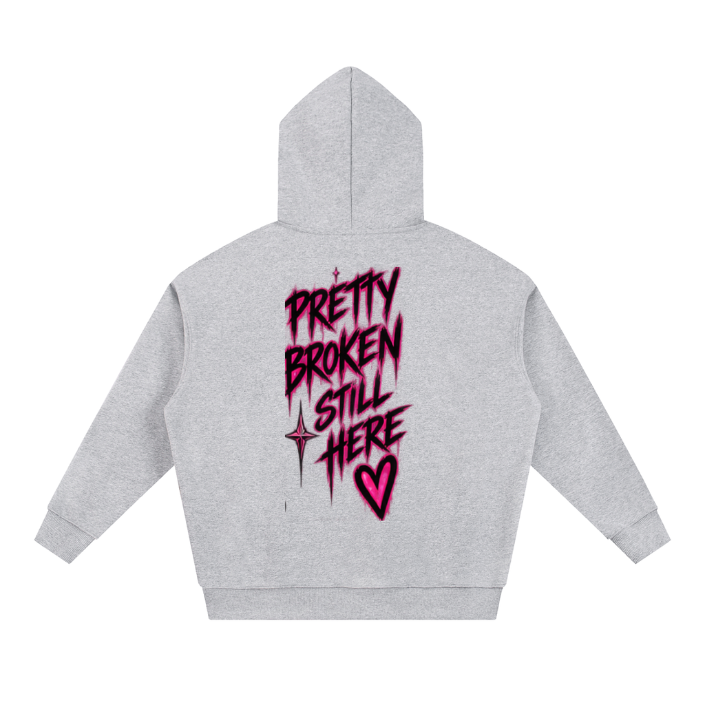 Haven X Static Hearts – Pretty Broken, Still Here Adult Hoodie