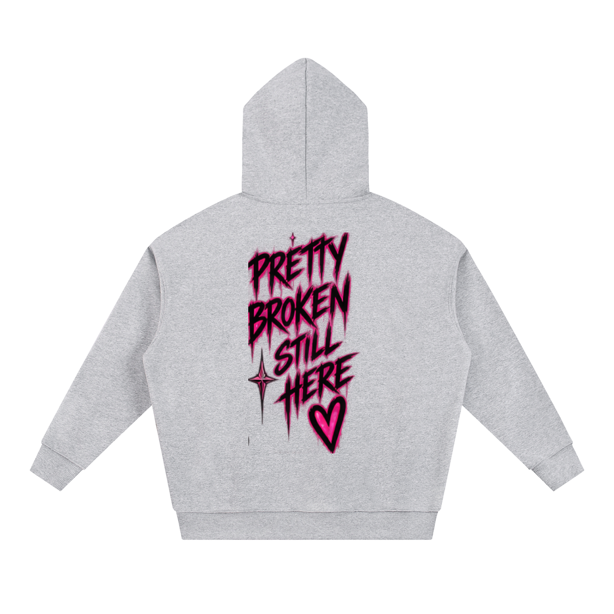 Haven X Static Hearts – Pretty Broken, Still Here Adult Hoodie