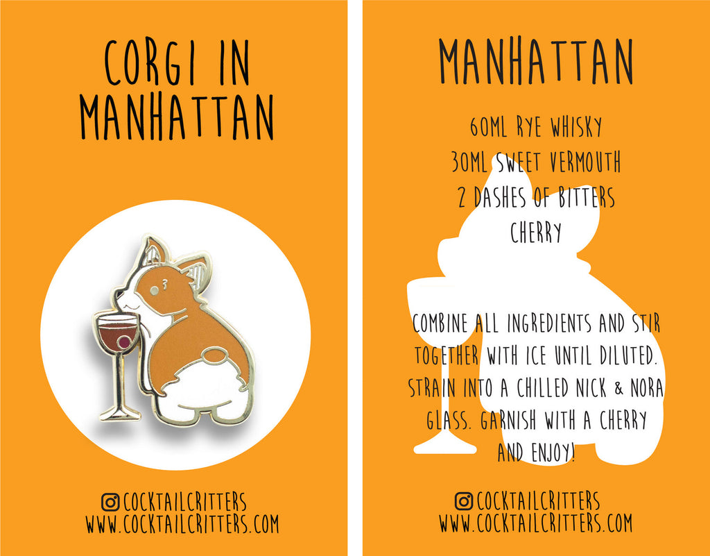 Corgi x Manhattan Pin
