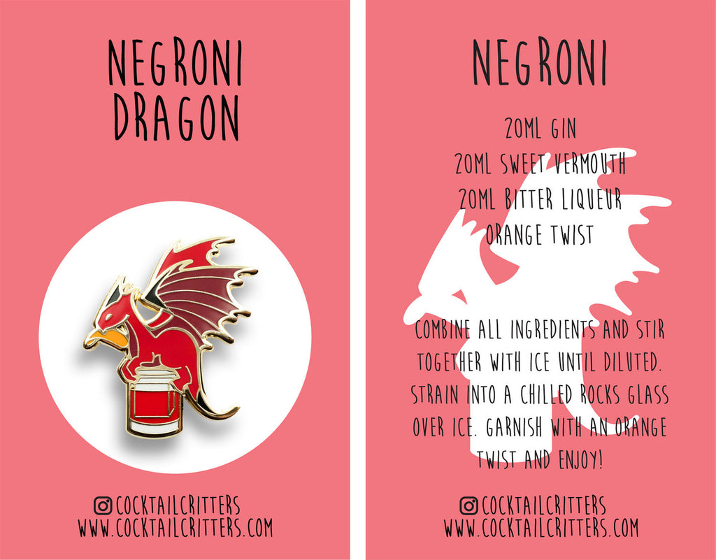 Dragon x Negroni Pin